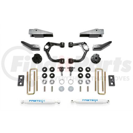 Fabtech K2323 Ball Joint Control Arm Lift System; 3.5 in. Lift; w/Rear Performance Shocks /Intrusion Beam Kit; Incl. PN [FTS22293/FTS22296/FTS7265];