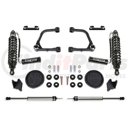 Fabtech K7088DL Uniball UCA Lift Kit; 3 in. Lift; w/Uniball; Front Dirt Logic 2.5 Resi Coilover; Rear Dirt Logic 2.25 Shock; Rear Coil Spacers;