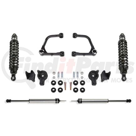 Fabtech K7090DL Uniball UCA Lift Kit; 3 in. Lift; w/Uniball; Front Dirt Logic 2.5 Coilover N/R; Rear Dirt Logic 2.25 Shocks; Rear Air Bag Spacer;