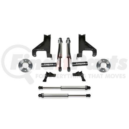 Fabtech K9012DL Auxiliary Shock Kit; Front Dirt Logic 2.25 Resi Shocks And Rear Dirt Logic 2.25 Shocks;