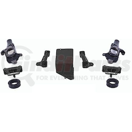 Fabtech FTS21011BK Component Box; Black; Box 1 of 3; For 8 in. Lift; For PN[K1015/K1015M/K1015DL];