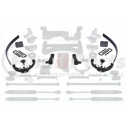 Fabtech FTS21013BK Component Box; Black; Box 3 of 3; For 8 in. Lift; For PN[K1015/K1015M/K1015DL/K1030/K1030M/K1030DL];