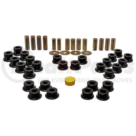 Energy Suspension 113106G Control Arm Bushing Set; Black; Rear; Performance Polyurethane;
