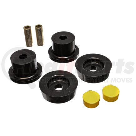 Energy Suspension 114101G Differential Carrier Bushing Set; Black; Rear; Performance Polyurethane;
