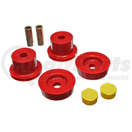 Energy Suspension 11.4101R Differential Carrier Bushing Set; Red; Rear; Performance Polyurethane;