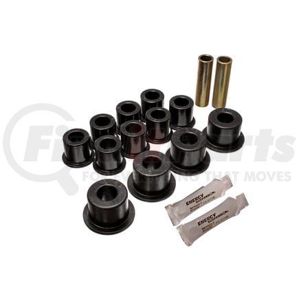 Energy Suspension 14-2102G Leaf Spring Bushing Set; Black; Rear; Performance Polyurethane;