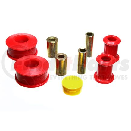 Energy Suspension 153117R Control Arm Bushing Set; Red; Front; Performance Polyurethane;