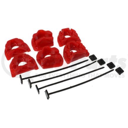 Energy Suspension 161106R Polyurethane Motor Mount Insert; Red; 3 Torque Mount Positions; Sold Individually; Performance Polyurethane;