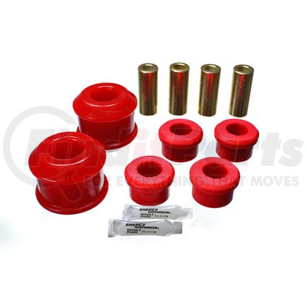 Energy Suspension 163116R Control Arm Bushing Set; Red; Front; Performance Polyurethane;