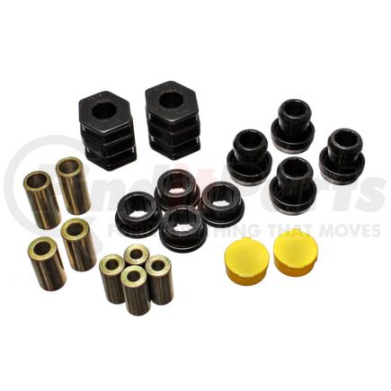 Energy Suspension 163114G Control Arm Bushing Set; Black; Front; Performance Polyurethane;