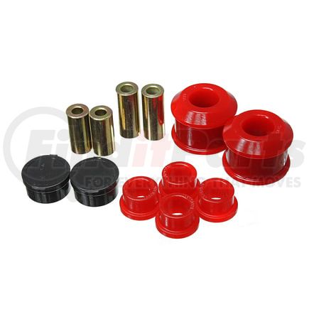 Energy Suspension 163122R Control Arm Bushing Set; Red; Front; Performance Polyurethane;