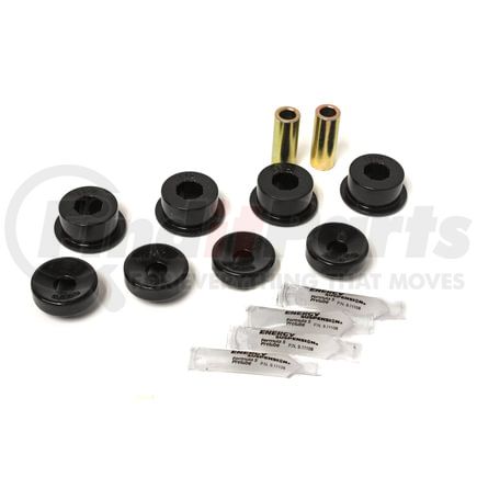 Energy Suspension 168102G Shock Bushing Set; Black; Front; Performance Polyurethane;
