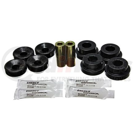 Energy Suspension 168103G Shock Bushing Set; Black; Rear; Performance Polyurethane;