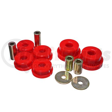 Energy Suspension 191105R Differential Mount Bushing Set; Red; Rear;