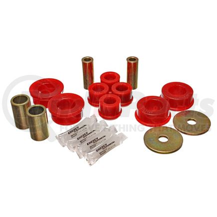 Energy Suspension 19-3101R Control Arm Bushing Set; Red; Front; Performance Polyurethane;