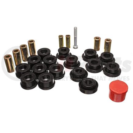 Energy Suspension 23108G Control Arm Bushing Set; Black; Front; Performance Polyurethane;