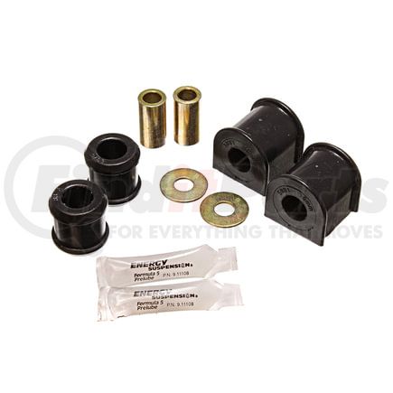 Energy Suspension 25113G Sway Bar Bushing Set; Black; Rear; 19mm;