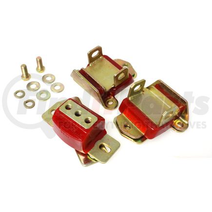 Energy Suspension 3.1120R Motor And Transmission Mount; Red; Zinc Finish; Performance Polyurethane;