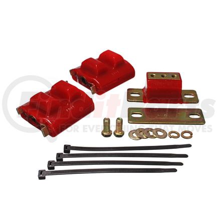 Energy Suspension 31130R Motor And Transmission Mount; Red; Zinc Finish; Performance Polyurethane;