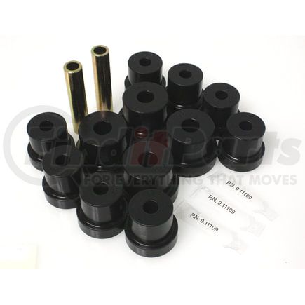 Energy Suspension 32103G Leaf Spring Bushing Set; Black; Rear; Performance Polyurethane;