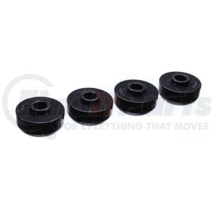 Energy Suspension 32104G Leaf Spring Bushing Set; Black; Rear; Spring Cushions; Performance Polyurethane;