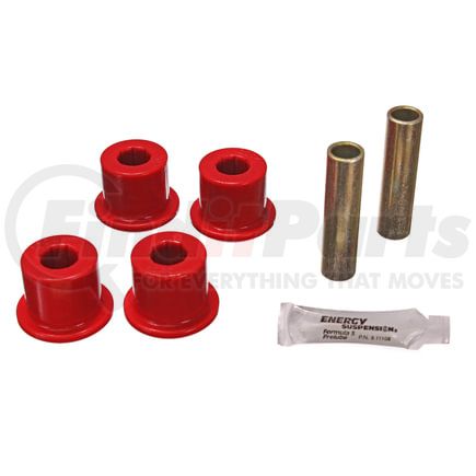 Energy Suspension 32126R Shackle Eye Set; Red; w/1 3/8 in. OD Frame Shackle; Performance Polyurethane;