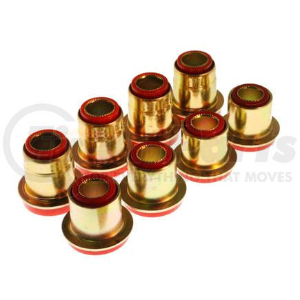 Energy Suspension 33108R Control Arm Bushing Set; Red; Front; Performance Polyurethane;
