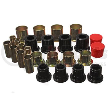 Energy Suspension 33161G Control Arm Bushing Set; Black; Front; Performance Polyurethane;