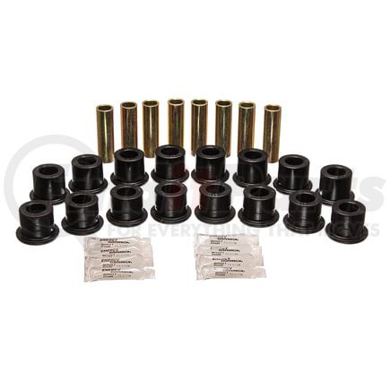 Energy Suspension 3.3189G Control Arm Bushing Set; Black; Front Or Rear; Performance Polyurethane;