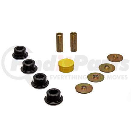 Energy Suspension 33191G Trailing Arm Bushing Set; Black; Rear; Incl. Capwashers; Must Reuse Existing Outer Metal Shells; Performance Polyurethane;