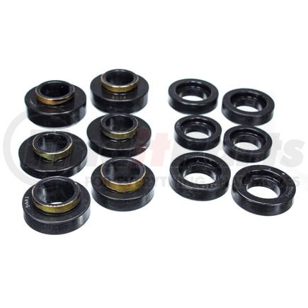 Energy Suspension 34101G Body Mount Set; Black; Bushings Only;