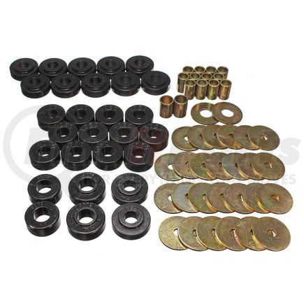 Energy Suspension 34111G Body Mount Set; Black; Performance Polyurethane;