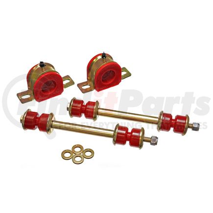 Energy Suspension 3.5214R Sway Bar Bushing Set; Red; Front; Bar Dia. 32mm; Incl. Sway Bar End Link Bushings; Performance Polyurethane;
