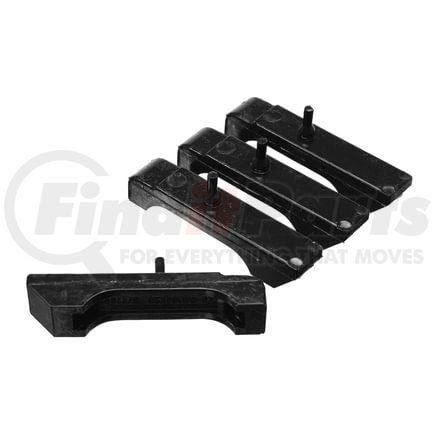 Energy Suspension 36117G Radiator Isolator Pad Set; Black; Small Block 3 Row;