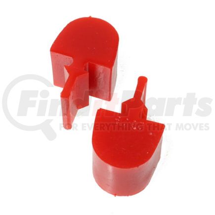 Energy Suspension 39102R Control Arm Bump Stop Set; Red; Front; Pull Thru Style; H-1.25 in.; L-1.5 in.; W-1 9/16 in.; Incl. 2 Per Set; Performance Polyurethane;
