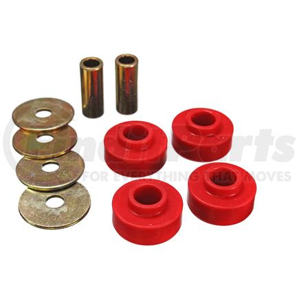 Energy Suspension 4.1126R Differential Carrier Bushing Set; Red; Performance Polyurethane;