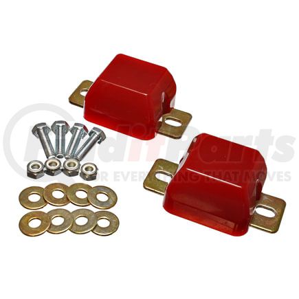Energy Suspension 4.9103R Bump Stop Set; Red; Front; Performance Polyurethane;