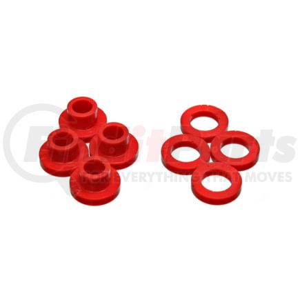 Energy Suspension 5.1111R Manual Transmission Shifter Stabilizer Bushing Set; Red; Performance Polyurethane;