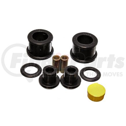 Energy Suspension 7.1118G Differential Carrier Bushing Set; Black; Rear; For 0.875 in. OD Bar Only; Performance Polyurethane;