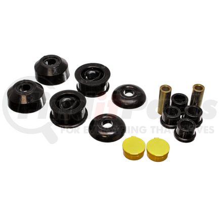 Energy Suspension 83120G Control Arm Bushing Set; Black; Front; Performance Polyurethane;