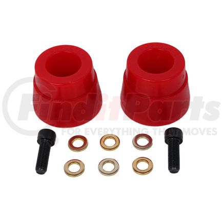 Energy Suspension 8-9101R Bump Stop Set; Red; Front;