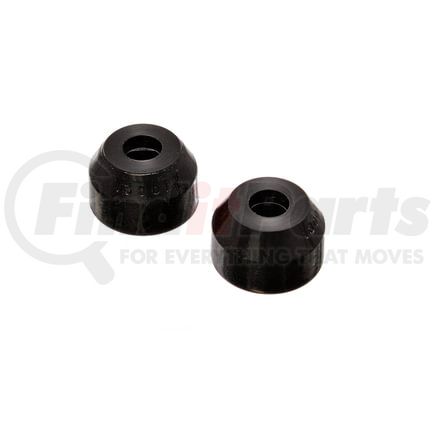 Energy Suspension 913105G Tie Rod Dust Boot; Black; Round Style; Largest Dia. Taper 0.55 in./14mm; Socket Top Dia. 1 7/16 in./36.5mm; 2 Pack;