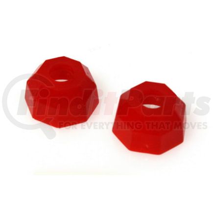Energy Suspension 9.13102R Tie Rod Dust Boot; Red; Octagon Style; Largest Dia. Taper 0.59 in./15mm; Socket Top Dia. 1 3/8 in./35mm; 2 Pack;