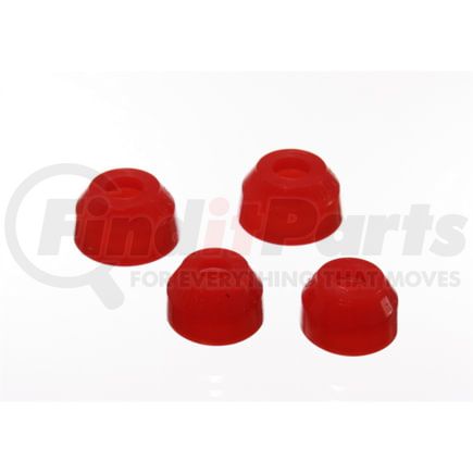 Energy Suspension 913128R Ball Joint Dust Boot Set; Red; Front; Performance Polyurethane; Incl. 2 Upper/Lower Ball Joint Boots;