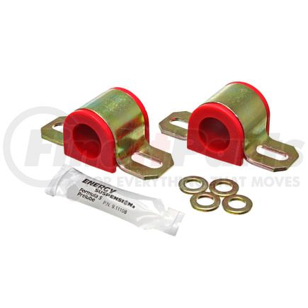 Energy Suspension 9.5125R Sway Bar Bushing Set; Red; Front Or Rear; Non-Greasable Type; Bar Dia. 21mm; Performance Polyurethane;