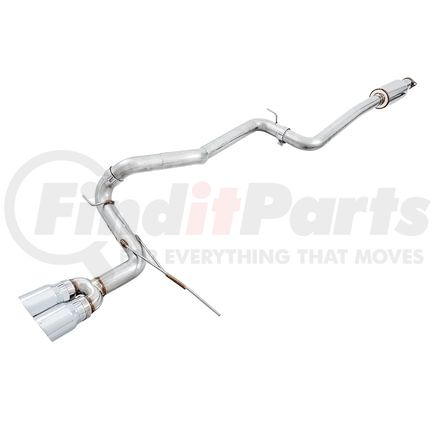 AWE 3020-32034 AWE Track Edition Cat-back Exhaust for Ford Focus ST - Chrome Silver Tips