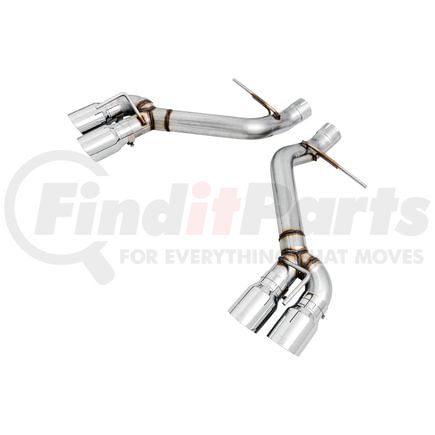 AWE 3020-42067 AWE Track Edition Axle-back Exhaust for Gen6 Camaro SS / ZL1 - Chrome Silver Tips (Quad Outlet)