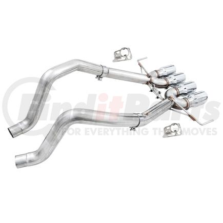 AWE 3020-42073 AWE Track Edition Axleback Exhaust for C7 Corvette Stingray / Z51 / Grand Sport / Z06 / ZR1 -- Chrome Silver Tips (please note: some Corvettes require AFM valve simulators)