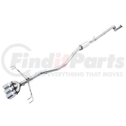 AWE 3020-52000 AWE Track Edition Exhaust for FK8 Civic Type R (includes Front Pipe) - Triple Chrome Silver Tips