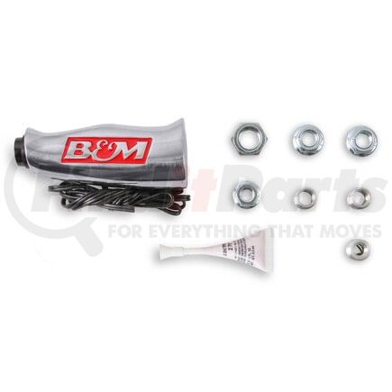 B&M 80658 T-HANDLE W/BUTTON-POL AL